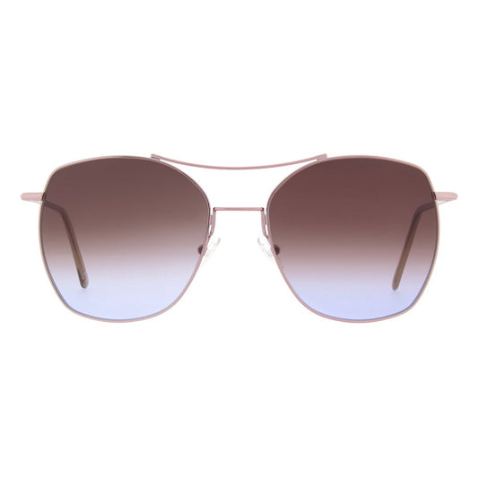 Brown Metal Sunglasses