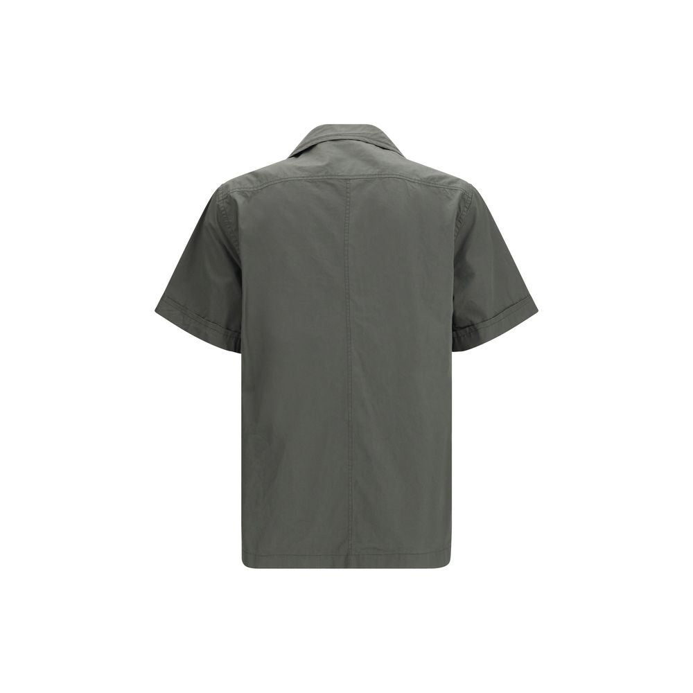 Gray Cotton Shortsleeve Shirt