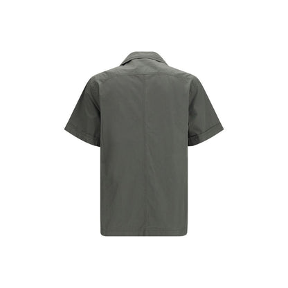 Gray Cotton Shortsleeve Shirt