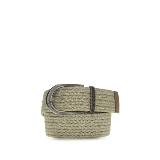 Beige Linen Regular Belt