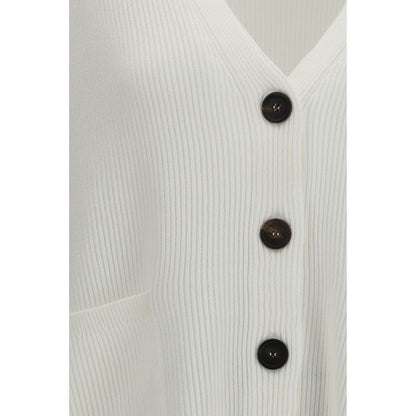 White Cotton Cardigan