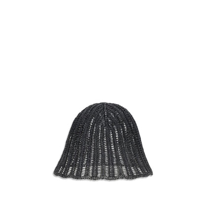 Black Raffia Hat