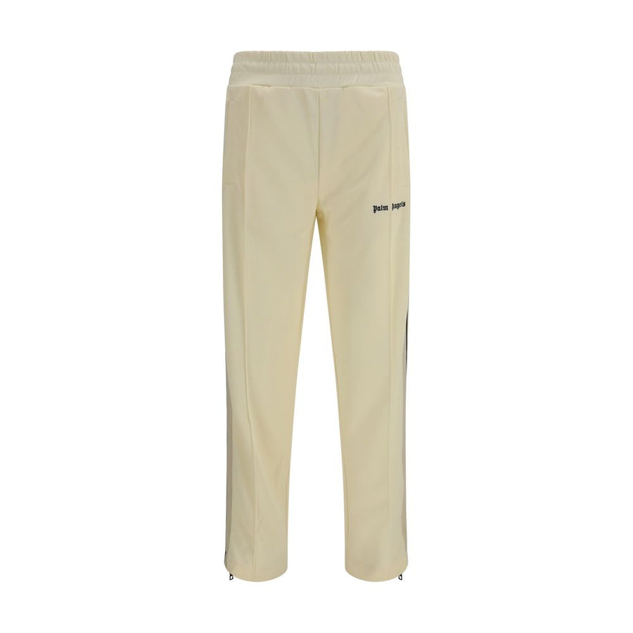 Beige Polyester Athletic Pants