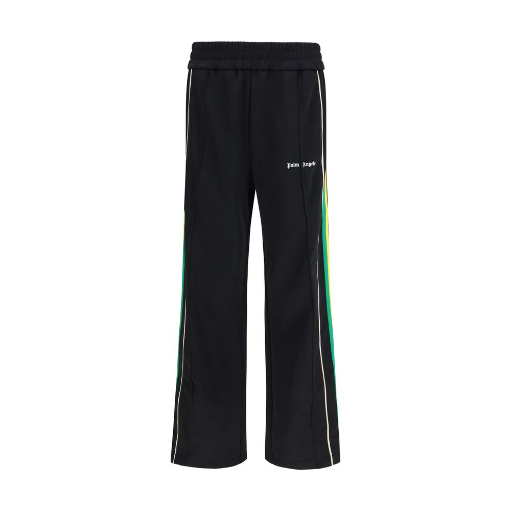 Black Polyester Athletic Pants