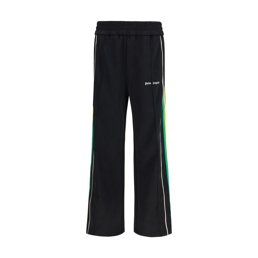 Black Polyester Athletic Pants