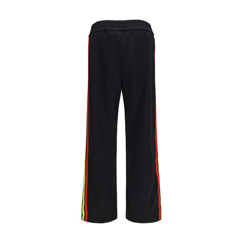 Black Polyester Athletic Pants