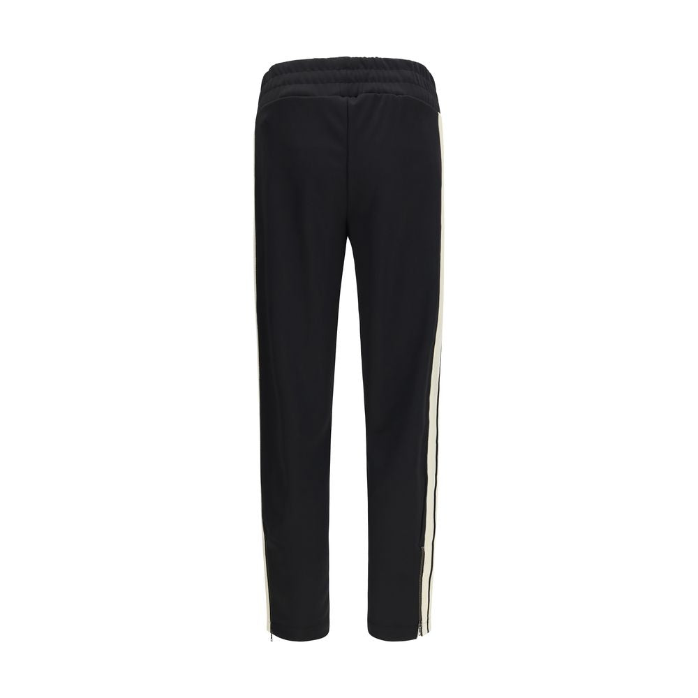 Black Polyester Athletic Pants