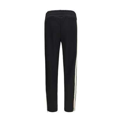 Black Polyester Athletic Pants