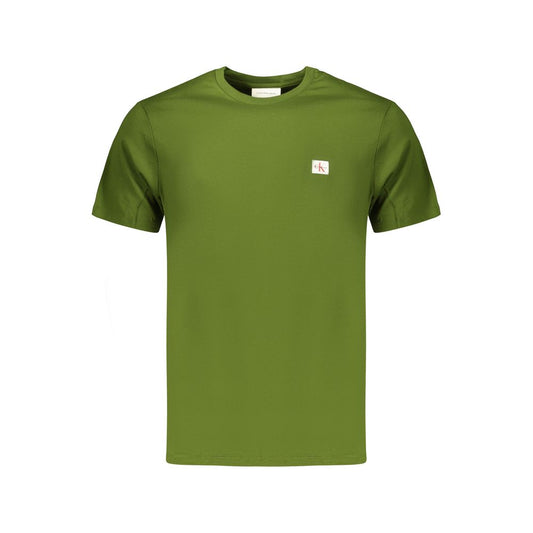 Green Cotton Mens T-Shirt