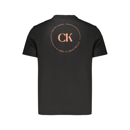 Black Cotton Men's T-Shirt