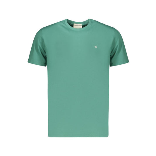 Green Cotton Mens T-Shirt