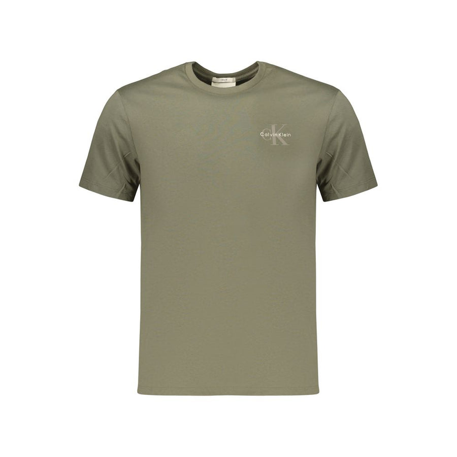 Green Cotton Men's T-Shirt