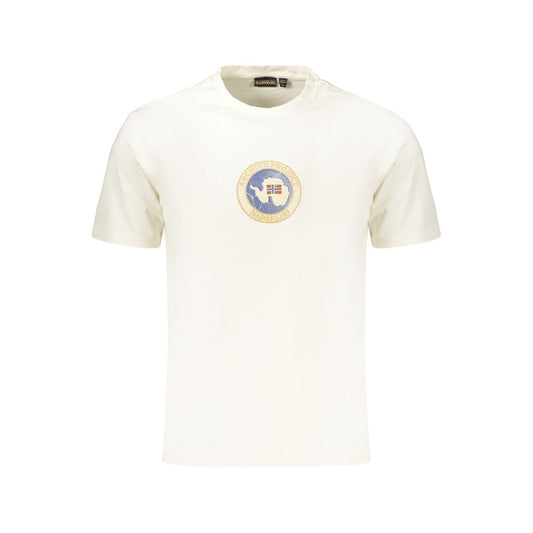 White Cotton Men's T-Shirt