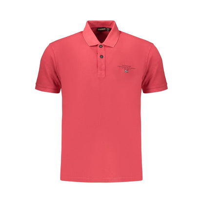 Red Cotton Men's Polo Shirt