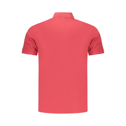Red Cotton Men's Polo Shirt