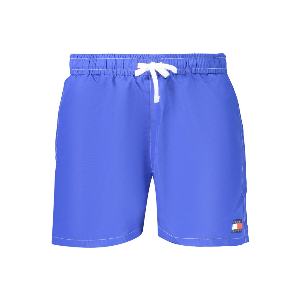 Blu Polyester Mens Short