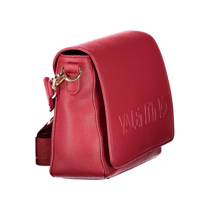 Rosso Poliuretano Donna Bag With Adjustable And Removable Strap