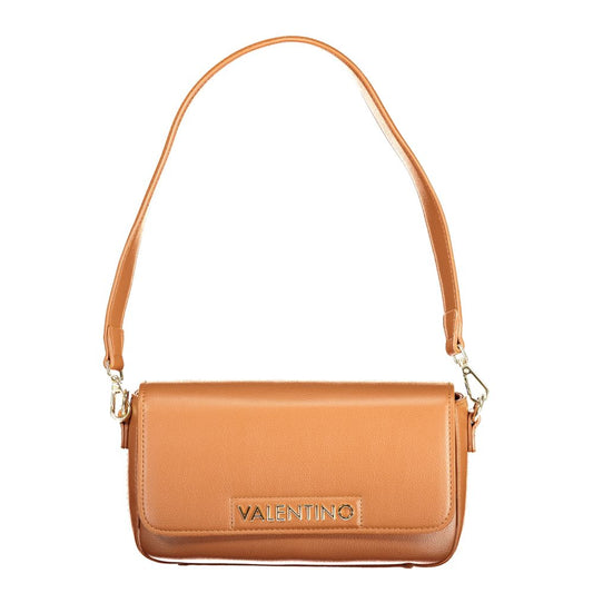 Brown Polyurethane Women's Bag