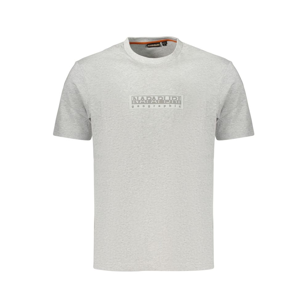 Gray Cotton Men's T-Shirt
