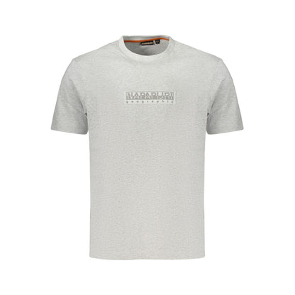 Gray Cotton Men's T-Shirt