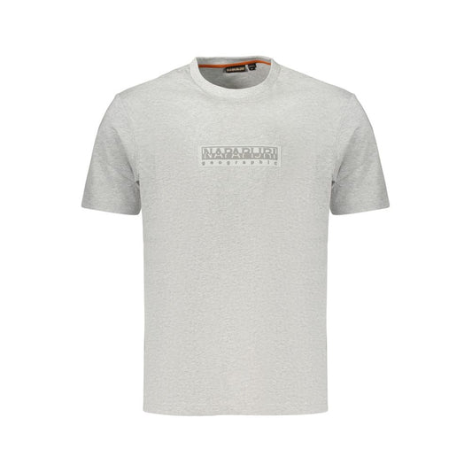 Gray Cotton Men's T-Shirt