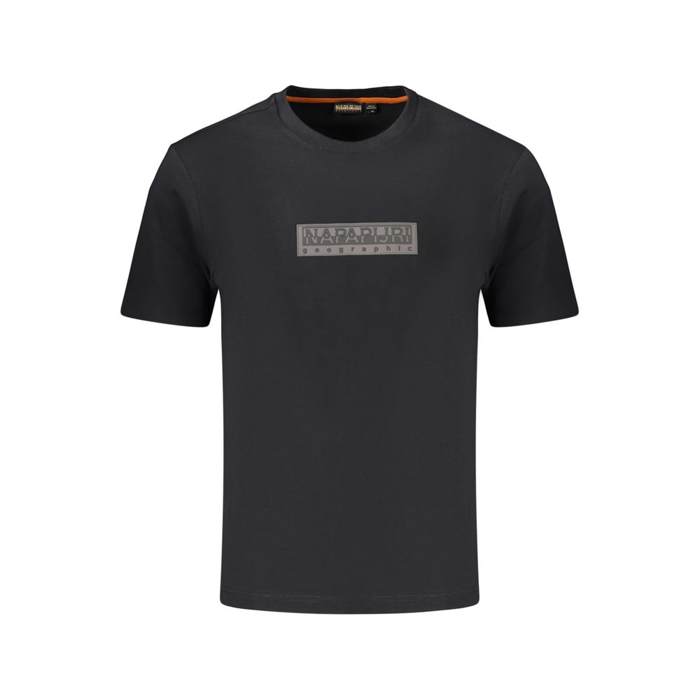 Black Cotton Men's T-Shirt