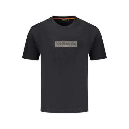 Black Cotton Men's T-Shirt