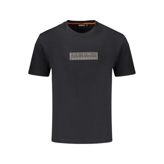 Black Cotton Men's T-Shirt