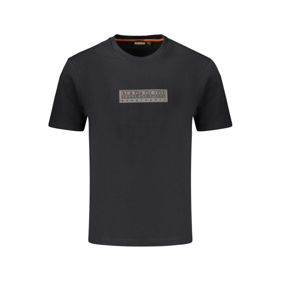 Black Cotton Men's T-Shirt