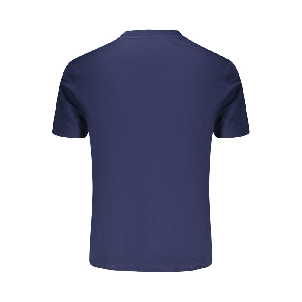 Blue Cotton Men's T-Shirt