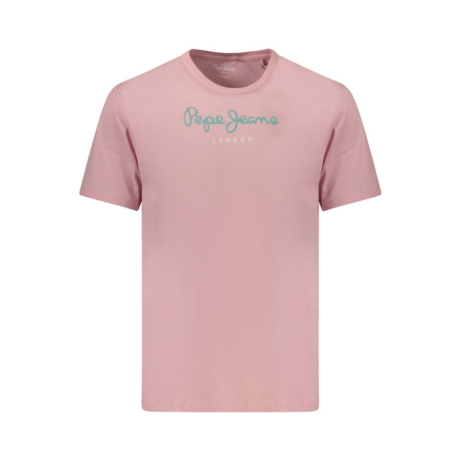 Pink Cotton Men's T-Shirt