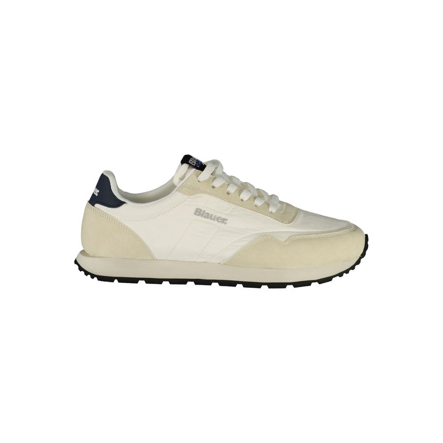 Bianco Polyester Men's Sneaker