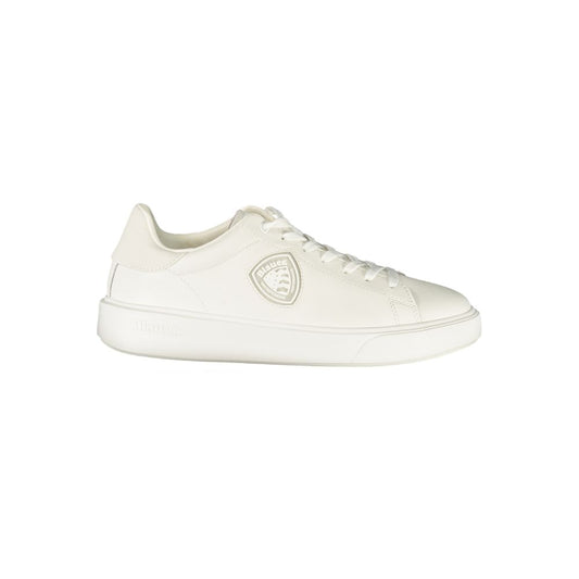 White Polyurethane Men's Sneaker