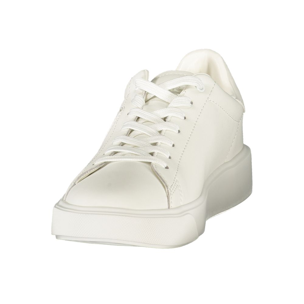 White Polyurethane Men's Sneaker