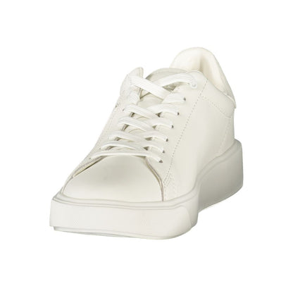 White Polyurethane Men's Sneaker
