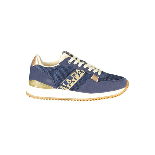 Blue Polyester Women's Sneaker