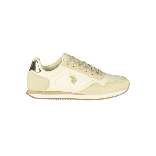 Beige Polyurethane Women's Sneaker
