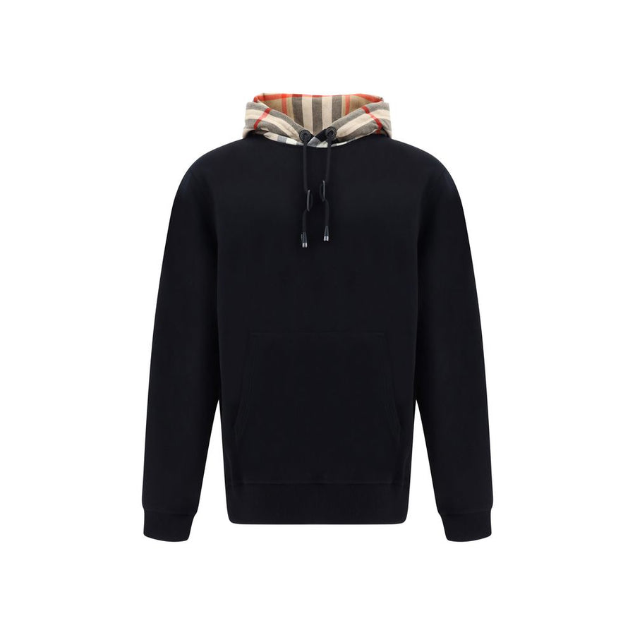 Black Cotton Sweatshirt
