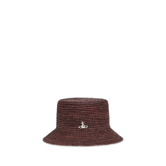 Brown Raffia Bucket Hat