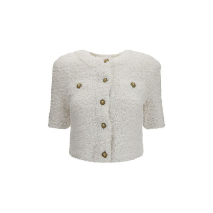 White Polyamide Cardigan