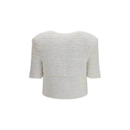 White Polyamide Cardigan