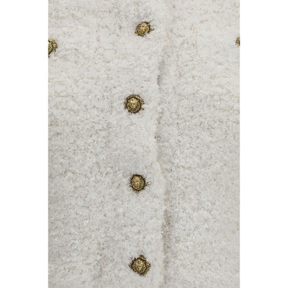 White Polyamide Cardigan