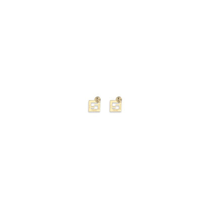 White Brass Earrings