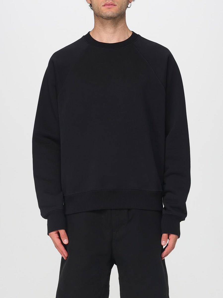Black Cotton Sweatshirt