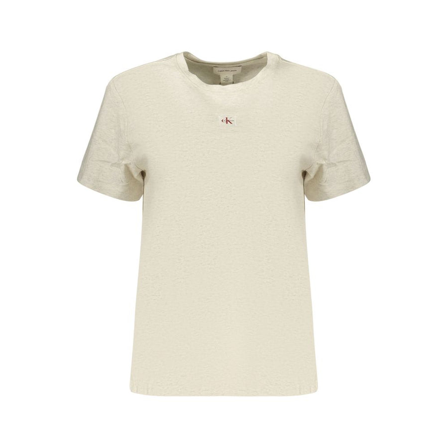 Gray Cotton Women's T-Shirt