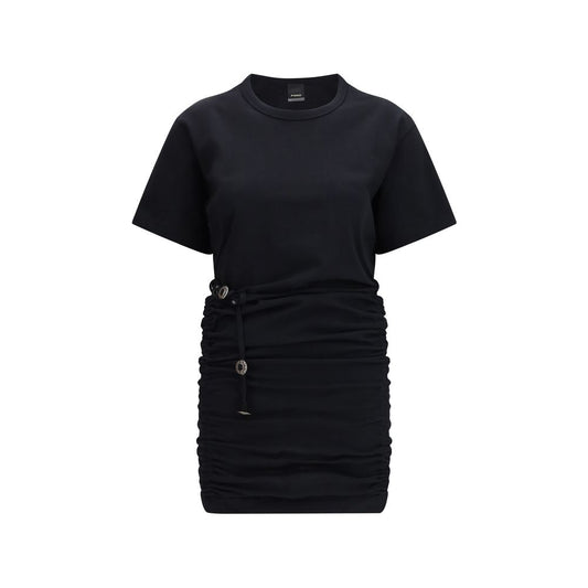 Black Cotton Casual Dress