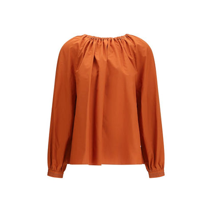 Orange Cotton Blouse