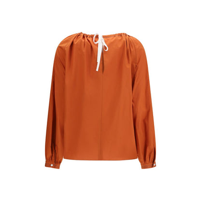 Orange Cotton Blouse