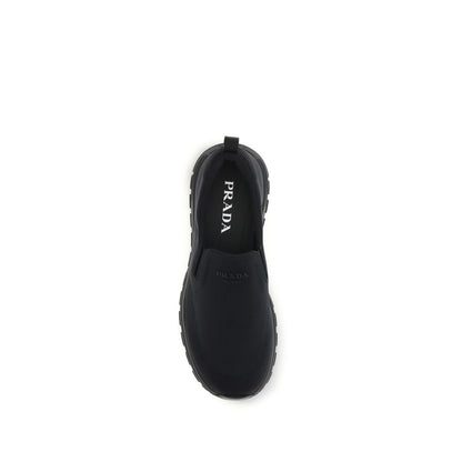 Black Fabric Sneakers