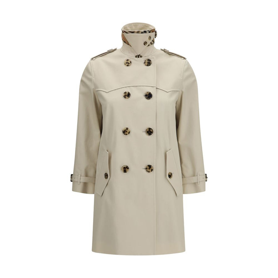 Beige Cotton Trench Coat